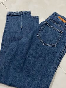 Mom’s Fit Dark Blue Jeans For Girls/women