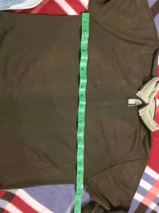 Aesthetic Brown Top With Collar