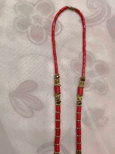 Red &amp; Gold Necklace