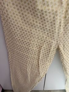 New Gold Weaved Kurta Set