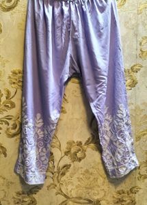 Embroidered Lavender Co-ord Set.Size 44.Length 30.