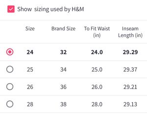 H&amp;M Blue Skinny Jeans