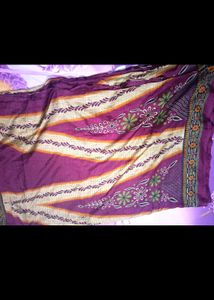 Combo Of Two Sarees Sky Blue &amp; Multi Color Saree