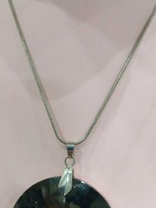 Black And Silver Crystal Necklace