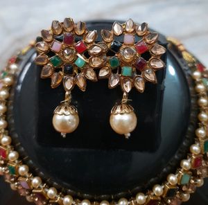 Heavy Necklace Set With Mangtika