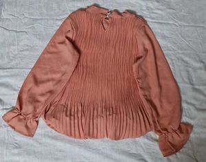 Peach Colour Blouson Top