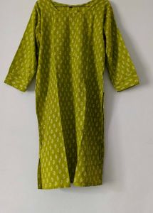 Green Printed Kurti