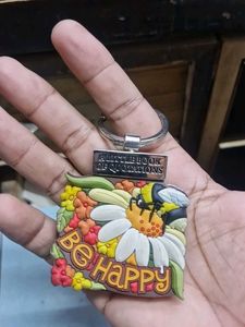 Bee Happy Keychain