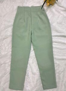 Zara Mint Pleated Trouser