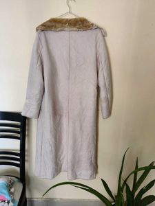 Faux Fur Trim Long Coat