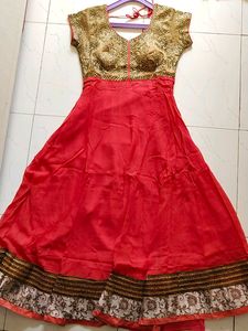 offer Only For Tonight!!Peach anarkali l Bust 32