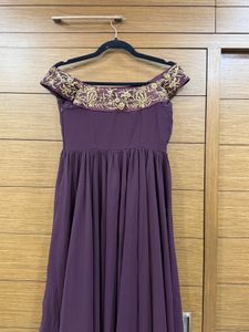 Elegant Off-Shoulder Embroidered Dress