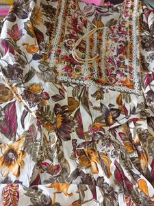 Floral Print Kurta