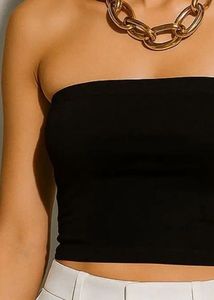 Chic Black Tube Top