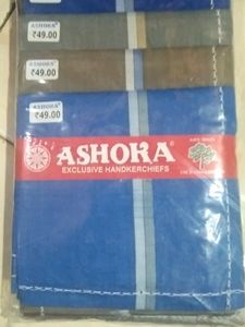 Branded ASHOKA Handkerchiefs Pack Of 12 Pieces
