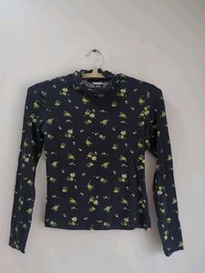 Floral Print Long Sleeve Top