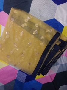 Elegant Navy Blue Ethnic Gown