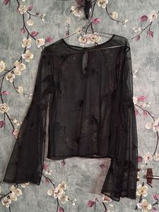 Black Transparent Top
