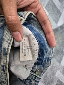 Blue Starnik Unique Zipper Korean Jeans