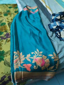 Set of 3 Floral Print Saris