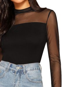 Sheer Black Bodysuit