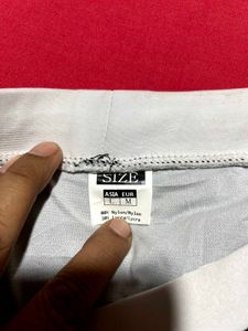 Black &amp; White Sporty Shorts Zip Pocket