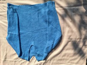 Vintage Blue Knit Shorts