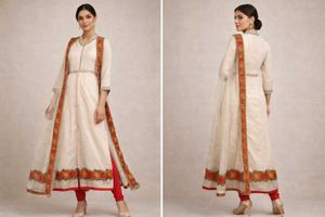 Elegant Ethnic Gown with dupatta set