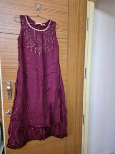 Maroon kurthi festive wear