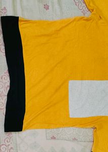 Yellow Oversized Tee For Men Nd Women
