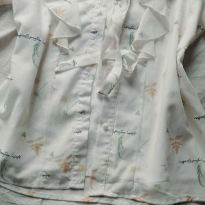 Floral Ruffle Blouse
