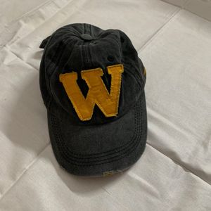 Distressed "W" Baseball Cap