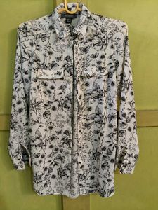 Floral Print Long Sleeve Shirt