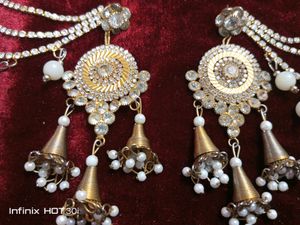 Golden Jhumka Earrings