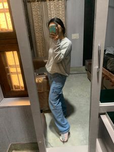 Cargo 6 Pocket High Waist Jean🎀👑🌸