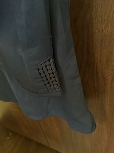 Elegant Navy Beaded Top