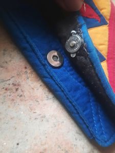 Blue Emroidry Hand Purse