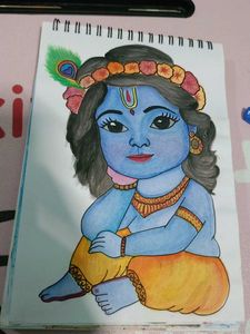 Kanha Ji Drawing