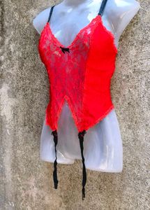 892 SEXY RED CORSET