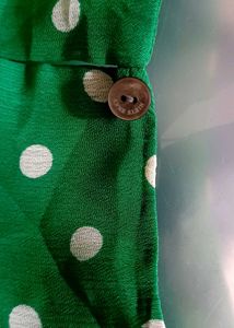 Green Anne Klein Polka Dot Midi