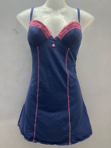 Corset Padded Blue Mini One Piece