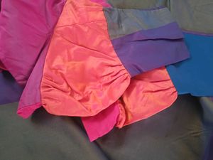 Art Silk Multi Colour Saree With Stiched Blouse