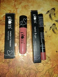 Plum Lipstick Combo And Night Gel