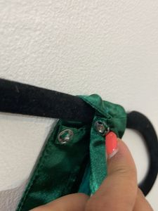 Satin Green Maxi Dress