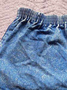 Denim Heart Pocket Skirt