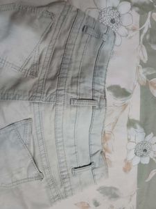 Sea Blue Color Denim Shorts