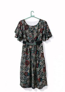 Stylish Printed Midi Dress