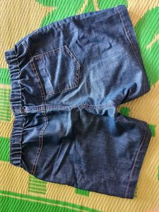 Cotton Denim Shorts