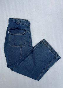 Wide Leg Denim Jeans