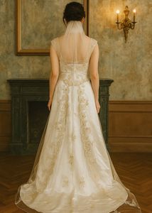 Elegant Vintage Wedding Gown🤍